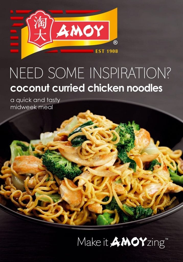 Amoy Coconut curried chicken noodles
