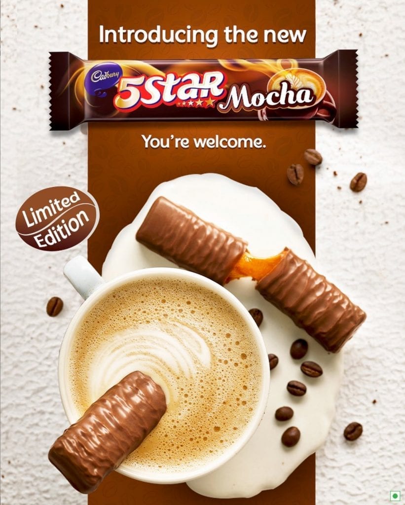 Cadbury 5Star Chocolate Mocha Bars With Coffee