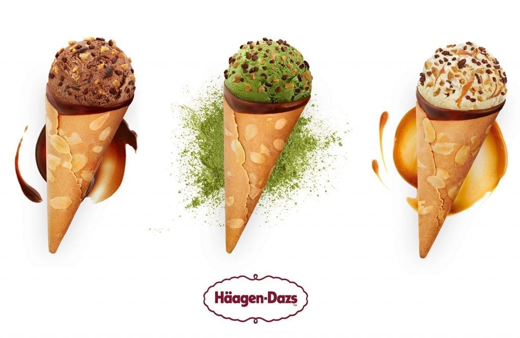 Haagen Dazs Ice cream shot for Haagen Dazs packaging