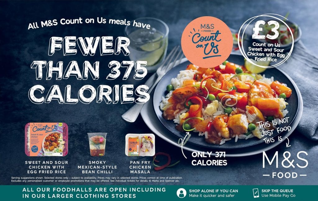 M&S count on us sweet sour chicken with egg fried rice