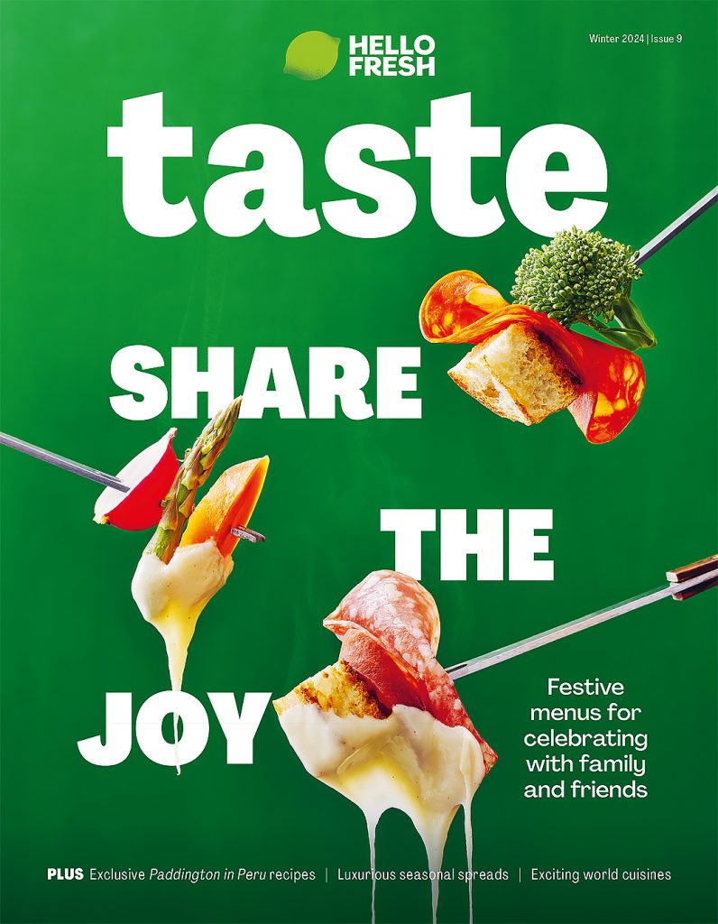 hello fresh issue 9 cover charcuterie and melting cheese