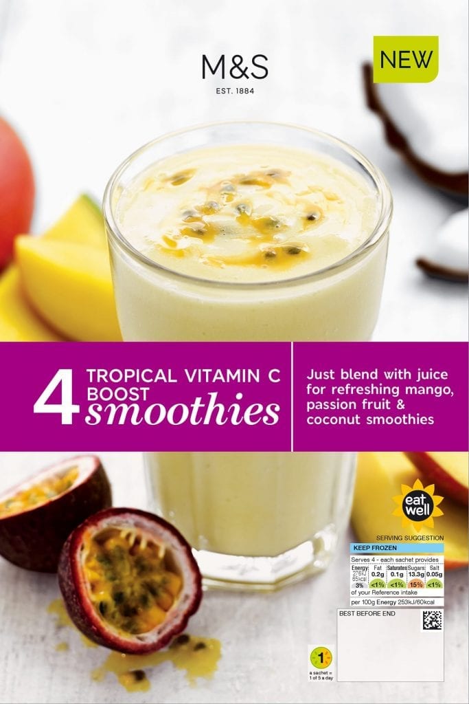 Tropical vitamin C boost smoothie