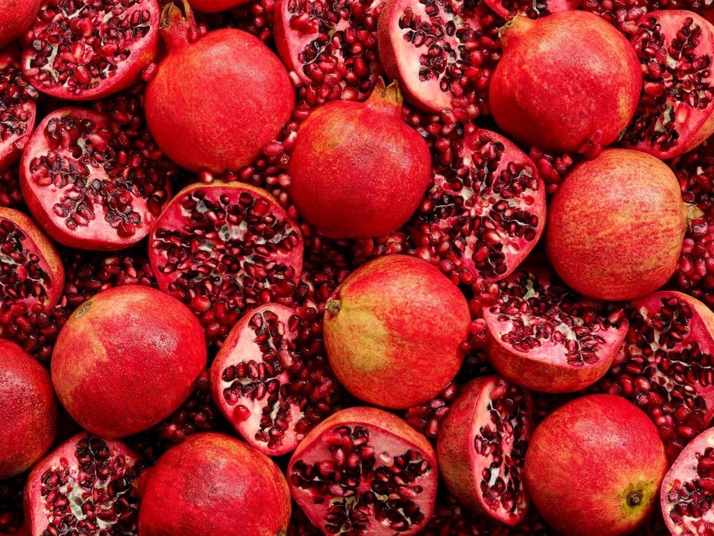 Marks and Spencer packaging of pomegranates for a Summer Food on the Move range.