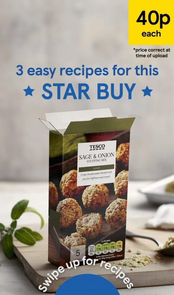 Video created for Tesco Star Buy feature on social media.